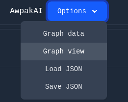 Options dropdown